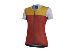 Dres Dotout dámský GLORY DARK RED-MELANGE LIGHT GREY (A23W230384)