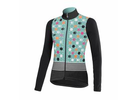 Dres Dotout dámský s dlouhým rukávem FANATICA WOOL TURQUOISE-BLACK (A23W510669)