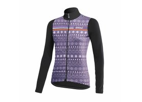 Dres Dotout dámský s dlouhým rukávem FANATICA WOOL VIOLET-BLACK (A23W511459)