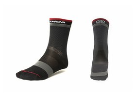 Ponožky Author Stripe X0 černá/šedá/červená