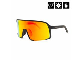 Brýle Horsefeathers Magnum matt black/mirror red