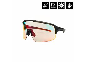 Brýle Horsefeathers Recoil Photochromic matt black/mirror red