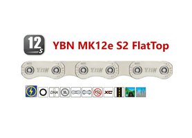 Řetěz Yaban MK12e S2 pro E-kola stříbrný 12x (136čl.)