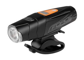Světlo přední FORCE STOGIE 900 LM, USB, černé