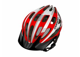 Přilba Carrera HILLBORNE red white , 54-57 cm